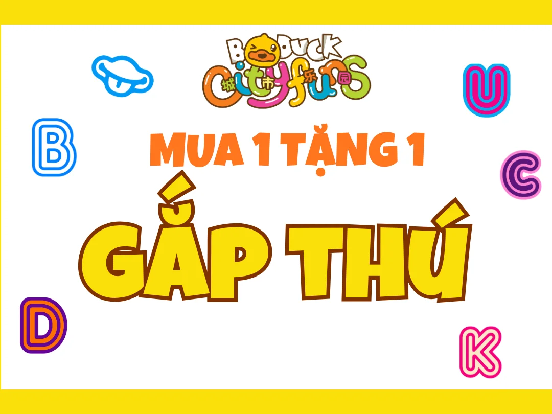 Vé gắp thú Mua 1 tặng 1